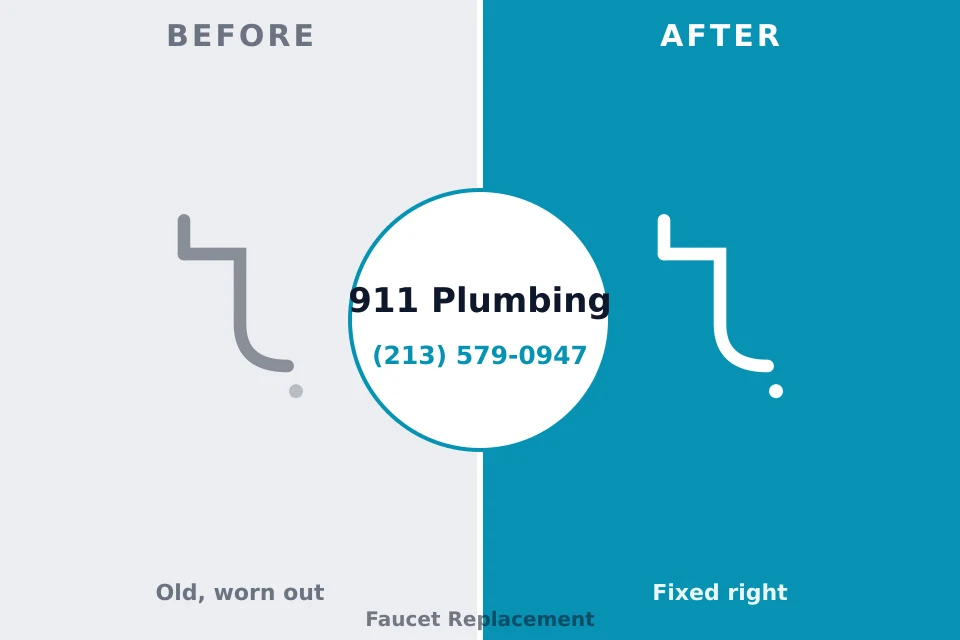 Before and after: plumbing repair Sterlington, LA